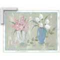 Floral Elegance - Contemporary mount print with beveled edge