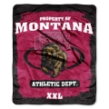 Montana Grizzlies College "Property of" 50" x 60" Micro Raschel Throw