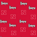 Nebraska Huskers Ruffled Bedskirt - Red