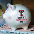 Texas Tech Red Raiders NCAA College Ceramic Piggy Bank