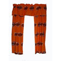 Oklahoma State Cowboys 100% Cotton Sateen Short Window Drapes - 63" Orange