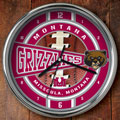 Montana Grizzlies NCAA College 12" Chrome Wall Clock