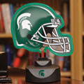 Michigan State Spartans NCAA College Neon Helmet Table Lamp