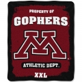 Minnesota Golden Gophers College "Property of" 50" x 60" Micro Raschel Throw
