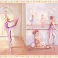 Pink Ballerina Light Wall Border