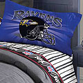 Baltimore Ravens Full Size Pinstripe Sheet Set