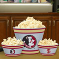 Florida Seminoles NCAA College Melamine 3 Bowl Serving Set