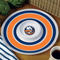 New York Islanders NHL 14" Round Melamine Chip and Dip Bowl
