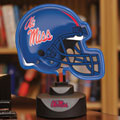 Mississippi Ole Miss Rebels NCAA College Neon Helmet Table Lamp