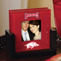 Arkansas Razorbacks NCAA College Art Glass Photo Frame Coaster Set