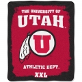 Utah Utes College "Property of" 50" x 60" Micro Raschel Throw
