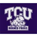 Texas Christian Horned Frogs 60" x 50" Classic Collection Blanket / Throw