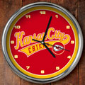 Kansas City Chiefs NFL 12" Chrome Wall Clock