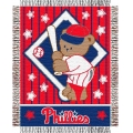 Philadelphia Phillies MLB Baby 36"x 46" Triple Woven Jacquard Throw