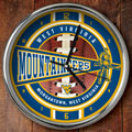 West Virginia Mountaineers NCAA College 12" Chrome Wall Clock