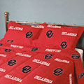 Oklahoma Sooners  100% Cotton Sateen Standard Pillow Sham - Red