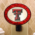 Texas Tech Red Raiders NCAA College Art Glass Nightlight