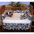 Blue Paradise Four-Piece Crib  Set