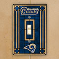 St. Louis Rams NFL Art Glass Single Light Switch Plate Cover