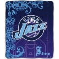 Utah Jazz NBA Micro Raschel Blanket 50" x 60"