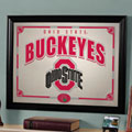 Ohio State OSU Buckeyes NCAA College Framed Glass Mirror