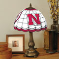 Nebraska Huskers NCAA College Stained Glass Tiffany Table Lamp