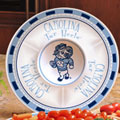 North Carolina Tarheels UNC NCAA College 14" Ceramic Chip and Dip Tray