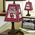 Oklahoma Sooners NCAA College Art Glass Table Lamp