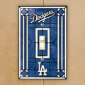 Los Angeles Dodgers MLB Art Glass Single Light Switch Plate Cover