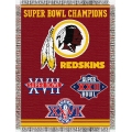 Washington Redskins NFL "Commemorative" 48" x 60" Tapestry Throw