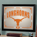 Texas Longhorns NCAA College Framed Glass Mirror