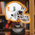 Miami Hurricanes UM NCAA College Neon Helmet Table Lamp