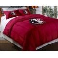 Florida State FSU Seminoles College Twin Chenille Embroidered Comforter Set with 2 Shams 64" x 86"