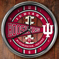 Indiana Hoosiers NCAA College 12" Chrome Wall Clock
