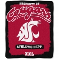 Washington State Cougars College "Property of" 50" x 60" Micro Raschel Throw