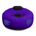 Kansas State Wildcats NCAA College Vinyl Inflatable Chair w/ faux suede cushions