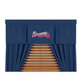 Atlanta Braves MLB Microsuede Window Valance