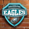 Philadelphia Eagles NFL Neon Shield Wall Lamp