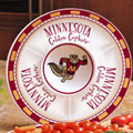 Minnesota Golden Gophers NCAA College 14" Ceramic Chip and Dip Tray