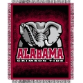 Alabama Crimson Tide NCAA College "Focus" 48" x 60" Triple Woven Jacquard Throw