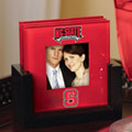 North Carolina State Wolfpack NCAA College Art Glass Photo Frame Coaster Set