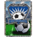 San Jose Earthquakes MLS 48" x 60" Tapestry Throw
