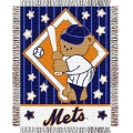 New York Mets MLB Baby 36"x 46" Triple Woven Jacquard Throw