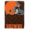 Cleveland Browns NFL "Diamond Plate" 60' x 80" Raschel Throw