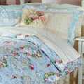 Chloe Blue Twin Floral Duvet