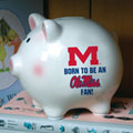 Mississippi Ole Miss Rebels NCAA College Ceramic Piggy Bank