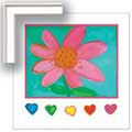 I Love You - Daisy - Contemporary mount print with beveled edge