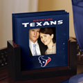 Houston Texans NFL Art Glass Photo Frame Coaster Set