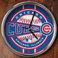 Chicago Cubs MLB 12" Chrome Wall Clock