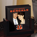 Cincinnati Bengals NFL Art Glass Photo Frame Coaster Set